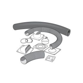 Kanal for tilkobling av uteluft til Contura vedovn