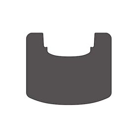 Gulvplate C800 stål - svart