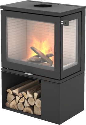 600 Art vedovn med sokkel og glass på høyre hjørne