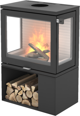 600 Art vedovn med sokkel og sideglass