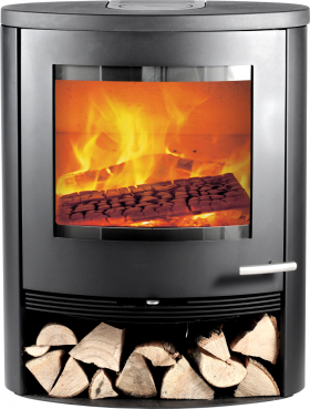 TT22R svart vedovn med støpejernsdør