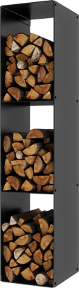 Woodrack vedstativ svart - 145 cm