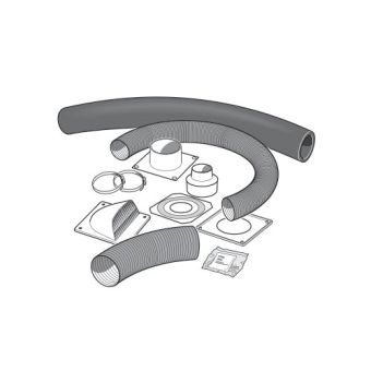 Kanal for tilkobling av uteluft til Contura vedovn