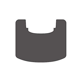 Gulvplate C800 stål - svart