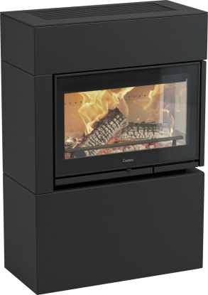 MyCube svart elementpeis med glass på høyre hjørne