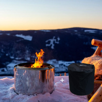 Hemsedal rentbrennende bålpanne - XL inkludert trekk