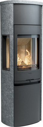 996T Style vedovn med sideglass og klebersteinsomramming