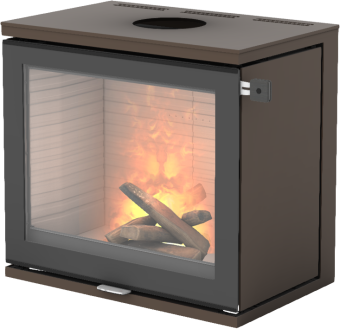 600 Art mocca vedovn med glassdør