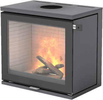 600 Art platina vedovn med glassdør