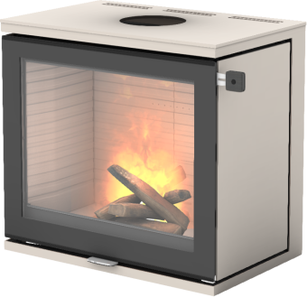 600 Art sand vedovn med glassdør