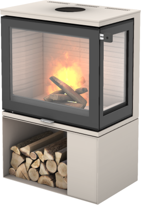 600 Art sand vedovn med sokkel og glass på høyre hjørne - glassdør