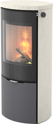 Caro PST platina vedovn med glassdør