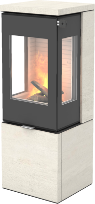 Nexo PST 120 mocca vedovn med sideglass og glassdør - Porto Stone