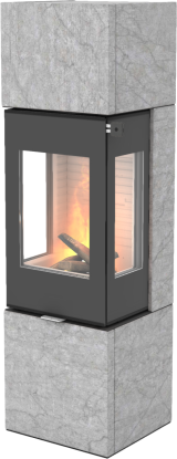 Nexo SST 160 platina vedovn med sideglass og glassdør - Kleberstein