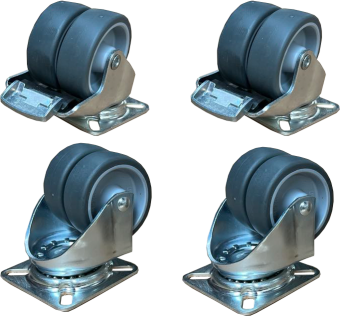 Multiflex - hjul Ø50mm til plantekasser - 4 stk